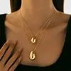 2024 Amazon Cross-border Novo Design Pingente em Forma de Gota Colar Corrente da Clavícula 2024 Verão Novo Estilo Feminino