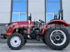 Trator Agrícola de Tração nas Quatro Rodas com 100 Cavalos de Potência, Escavadeira de Valas, Cultivador para Pomares e Estufas, Plantio e Aragem Rotativa, Diesel nas Quatro Rodas