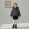 Chaqueta de Algodón para Niña Ran Tuo Pequeño Floral con Capucha Invierno Acolchada con Terciopelo Encaje Ropa Exterior Estilo Pastoral INS En Stock Transfronterizo
