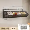 Estante de almacenamiento de pared para cocina, no requiere perforación, multifuncional, para almacenar cebollas grandes, jengibre y ajo, estante colgante de doble capa, estante para verduras y especias
