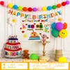 Set de Decoración para el Primer Cumpleaños del Bebé con Globos de Foil en Forma de Corazón para Niños y Niñas, Paquete de Arreglo de Regalo de Cumpleaños