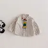 Macacão Bebê 2026 Primavera e Outono Novo Conjunto Elegante de Duas Peças para Meninos e Meninas, Calça de Algodão Moda Coreana para Crianças