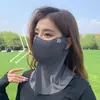 Mascarilla de Verano, Protección Solar, Ciclismo, Cara Completa, Mascarilla Facial Anti-UV, Mascarilla Protectora Solar de Seda de Hielo, Todo en Uno para Exteriores