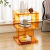 Mesa de Centro Multifuncional de Color Transparente Acrílico Personalizada, Mesa Auxiliar Adecuada para Hogar, Sala de Estar, Dormitorio, Oficina