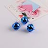 Campana de mascota galvanizada de 22 mm, hecha a mano, llavero de color casero, colgante pequeño, accesorios de joyería