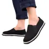 Zapatos de tela negros, zapatos de tela tradicionales de Beijing para hombre, zapatos de primavera y verano de una sola capa, resistentes al desgaste, antideslizantes, transpirables, duraderos para el trabajo, zapatos casuales, zapatos de trabajo