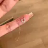 Mini Herradura Estilo Japonés Chapado en Plata de Ley S925 Oro de 18 Quilates Súper Brillante Cierre de Herradura en Forma de U Collar para Mujer Artículo Popular Sensación de Alta Gama Cadena para Clavícula