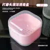 Caja de almacenamiento para cabezales de pulido de uñas, caja de limpieza con filtro de doble capa, caja de desinfección con rejilla gruesa en forma de diamante, caja de almacenamiento multifuncional