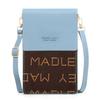 2022 Nova Moda Feminina Bolsa para Celular Moda Coreana Cor Contrastante Transversal Ombro Pequena Bolsa de Ombro Multifuncional Bolsa para Celular