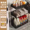 Estante de almacenamiento para baño, organizador de detergente para ropa de varios niveles para el baño, estante de almacenamiento móvil para inodoro y lavabo para espacios estrechos