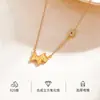 Collar de Plata de Ley S925 con Doce Colgantes del Zodiaco para Mujer, Cadena para Clavícula de Moneda del Año del Caballo del Zodiaco a la Moda, Regalo para Novia