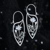 Pendientes de diamantes con diseño antiguo y flor hueca para mujer, elegantes pendientes con temperamento de enredadera de loto, estación independiente, gran oferta.