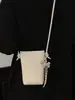 Bolso bandolera moderno y elegante, nuevo modelo primavera 2026, bolso de hombro tipo cubo simple, bolso casual y texturizado para teléfono móvil
