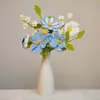 Arreglos Florales de Hilo Hechos a Mano al por Mayor, Flores Gerberas Eternas Tejidas, Productos Terminados, Recuerdos, Decoraciones para el Día de San Valentín, Flores Artificiales