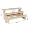 Prateleira de Armazenamento de Madeira Prateleira de Exibição de Brinquedos Portátil Mesa Decorações de Mesa Mesa de Exibição de Modelo Laminado Prateleira de Armazenamento de Madeira Sólida