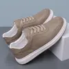 Novos na Fábrica Sapatos de Skate Masculinos Cabedal em Couro Macio Confortáveis Respiráveis Versáteis Tendência Sapatos Casuais Esportivos Sapatos Masculinos Sapatos Brancos Masculino