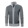 AliExpress comércio exterior outono e inverno masculino veludo grosso quente novo europeu e americano gola alta costura suéter casaco atacado MY18