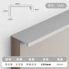 Manija selladora de borde invisible sin perforaciones moderna minimalista para puerta de cajón de gabinete, puerta de armario, junta de puerta, manija alargada minimalista de aleación de aluminio