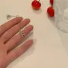 Colar Pingente Letra H Cravejado de Diamantes Prateados de Luxo Leve de Alta Qualidade, Design de Nicho, Versátil e Elegante, Acessório de Corrente Clavicular de Alta Qualidade