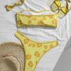 2025 Nuevo Bikini de Comercio Exterior Transfronterizo Europeo y Americano de Comercio Exterior sin Tirantes Sexy Bikini Traje de Baño Ropa de Baño Mujeres Xingcheng