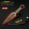 APEX Juego Periférico Luminoso Espíritu Maligno Esperanza Amanecer Llama Roja Modelo de Metal Juguete 18cm