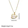 Collar de Moda Transfronterizo Europeo y Americano Nuevo con Colgante de Corazón de Cobre y Diamante, Versátil para el Trabajo Diario, Sensación de Alta Gama, Venta al por Mayor de Fábrica en Stock