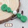 Cabaça Pérola Cheongsam Fivela Hanfu Duas Rodas Handmade Botão Botão Tang Terno Top Vestuário Chinês Acessórios Decorativos