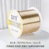 Rollo grande de 100 metros alambre de cobre conservador de color 0.2 mm material de tejido DIY hecho a mano alambre metálico filigrana alambre para enrollar alambre para envolver flor