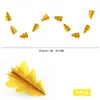 Guirnalda Creativa de 10 Árboles de Navidad de Papel 3D Cadena de Adornos Navideños Decoraciones Colgantes para Fiestas Suministros para Decoración de Pared y Techo