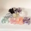 Difusor de Pedra de Cristal Ornamento de Pedra para Casa Branco Verde Rosa Roxo Azul Recipiente de Pedra Triturada Fluorita Original Pedra de Cristal Aromática Sem Chama