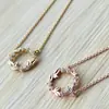Colar Pingente Guirlanda de Folhas cravejadas com Diamantes Moda Exquisita Estilo Japonês e Coreano Simples Estilo Frio Estilo Mori Corrente de Clavícula para Mulheres