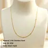 Estilo de Lujo Accesible Ins Francés Colgante Exquisito DIY Acero Inoxidable Chapado en Oro de 18K Coloridos 6*3mm Rectangulares Geométricos Accesorios