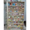 Caixa de Armazenamento Blind Box, Madeira Maciça, Montável na Parede, Caixa de Exibição Pop Mart, Suporte de Armazenamento para Contas, Armário de Exibição de Figuras Feito à Mão