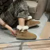 Botas de Nieve Sangpo de Borrego para Mujer 2026 Invierno Hebilla de Cuerno Tobillo Corto Casual Gruesas Cálidas Suela Plana Botas Cortas