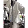 Chaqueta de Algodón Gruesa Holgada Estilo Universitario para Parejas, Forrada de Polar Cálido, Otoño e Invierno, Estilo Coreano de Nicho, Tendencia Ins