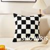 Almohada estilo nórdico ins felpa copetuda bordada cojín sala de estar sofá B & B funda de almohada moderno geométrico lujo ligero