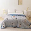 Colcha de Verano, Modelo Nuevo Colcha de Aire Acondicionado, Colcha de Regalo para Evento de Celebración de Tienda, Colcha de Verano de Algodón Lavado Amigable con la Piel, Se Puede Estampar con Logo, Colcha Delgada