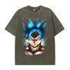 Camiseta com Estampa Digital Masculina e Feminina Verão Casual Versátil Tendência Marca Americana Solta Top Masculino e Feminino Estilo Retrô Antigo Anime