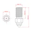 Accesorios de impresora 3D de alta calidad Cabezal de boquilla de acero endurecido Elegoo Neptune 4 Neptune4/4pro