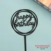 Te deseamos longevidad, salud y longevidad, Insignias de Acrílico Engrosado para Pasteles, Insignias para Postres de Repostería