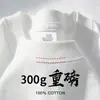Camiseta de manga curta 300g de algodão puro, unissex, modelagem solta e grossa, atacado de roupas masculinas de verão, fábrica de marca moderna