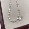 Colar Cruzado de Luxo Leve com Pérolas e Zircônia Cubo de Açúcar para Mulheres, Gargantilha de Design de Ponta, Corrente de Clavícula Destacável de Nicho