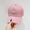 Gorra de béisbol con parte superior dura y rasgada, bordada, estilo coreano, para primavera y verano. Gorra pequeña con visera y nueva apariencia para mujer, moda masculina.