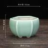 Vaso de cerâmica criativo mini vaso para suculentas vaso redondo quadrado vaso para varanda escritório mesa vasos para bonsai fábrica atacado