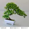 Bonsai de Pinheiro Artificial Acolhedor Árvore de Pinheiro de Plástico Planta Verde em Vaso Decoração de Mesa Interna Decoração de Sala de Estar Planta Falsa