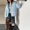 Nueva chaqueta acolchada de algodón estilo coreano ajustada para mujer 2026, abrigo de algodón ligero de invierno para parejas, prenda exterior cálida con capucha