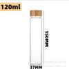 Botella de borosilicato de 55 mm de alto, botella de vidrio con corcho, botella de tubo de ensayo, botella transparente para mensajes, botella creativa para deseos, botella cápsula