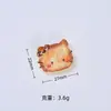 Miau Miau Tostada Juguete de Comida Dibujo Animado Hecho a Mano Accesorios para Joyería DIY Paquete de Material para Pasador Pegamento de Crema Resina Accesorios Pequeños