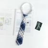 Camisa Estilo Universitario con Cremallera Roja y Negra, Clip, Sin Corbata, para Hombres y Mujeres, Accesorios de Uniforme, Uniforme de Estudiantes Pequeños