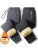 Pantalones Casuales Versátiles de Algodón con Forro de Lana de Cordero Engrosada Pantalones Térmicos de Invierno para Hombre Pantalones Deportivos Cálidos de Chándal Venta al por Mayor desde el Fabricante